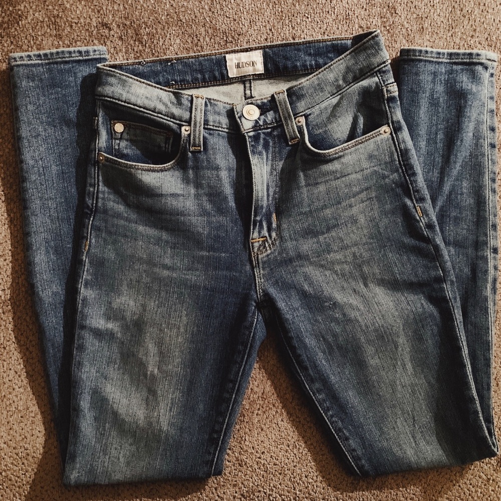 Hudson High-Waisted Medium Wash Skinny